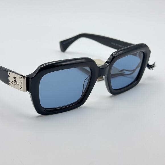Vivienne Westwood Sunglasses Hardware VW5048 001 Black Frame Blue Lens 51mm New main image 10